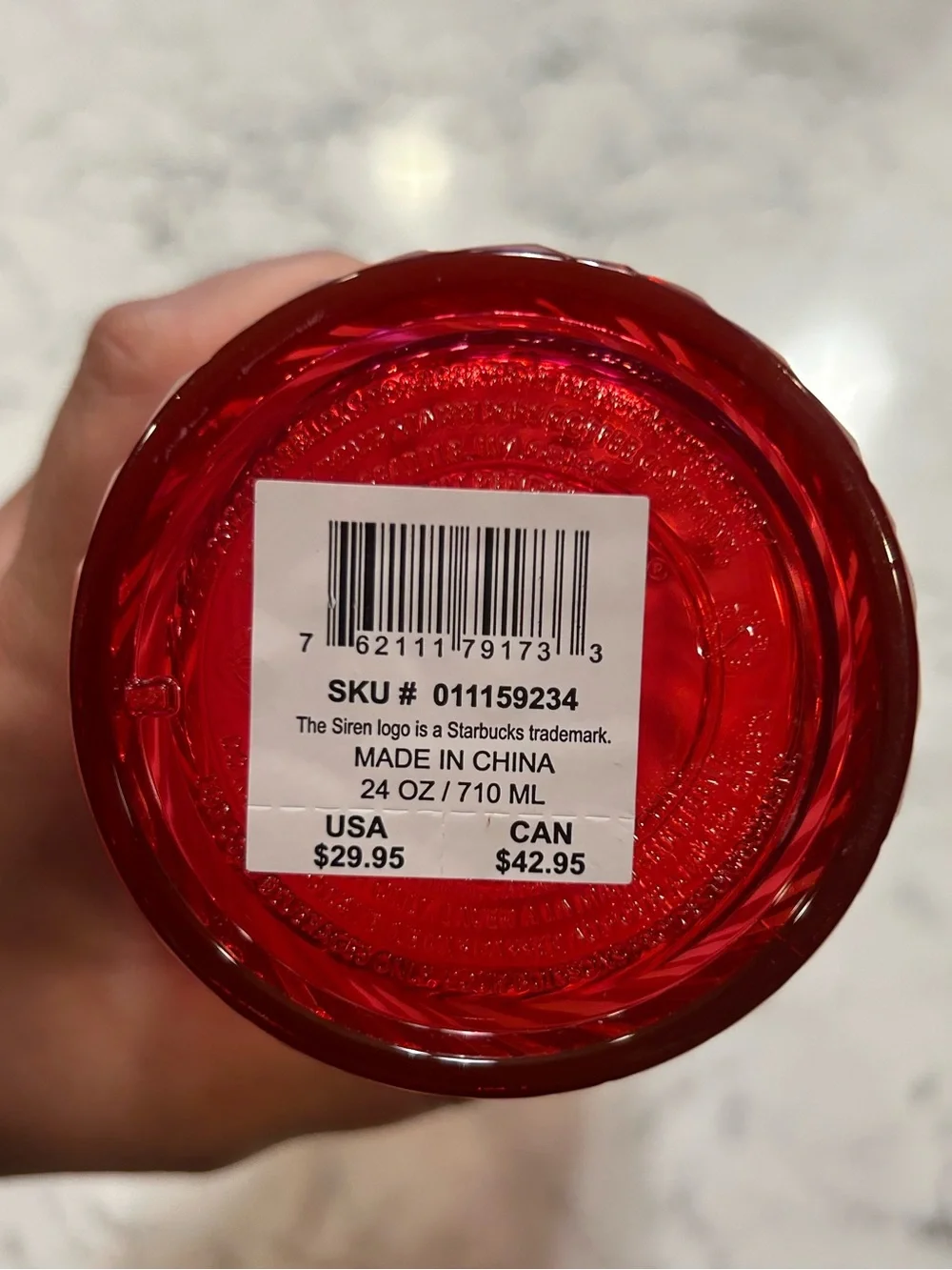 Starbucks red swirl